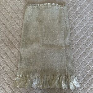 Aritzia Wilfred Elegant Gold Skirt